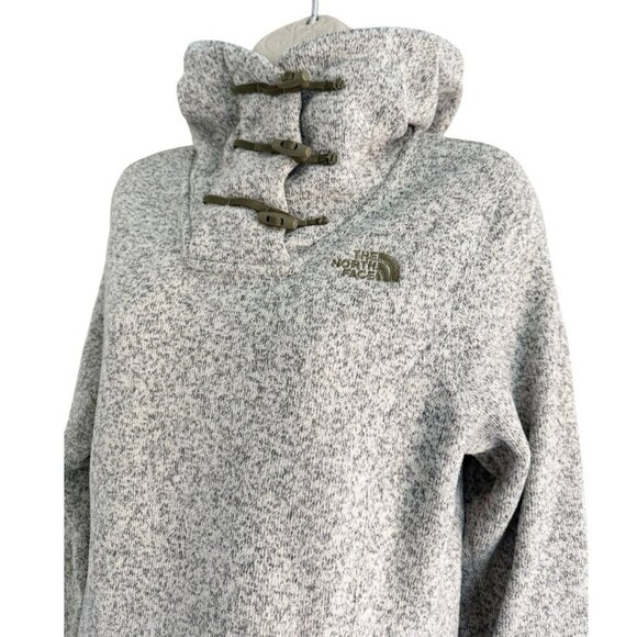 The North Face Women’s Sz S Gray Crescent Hooded Pullover Sweater - Picture 3 of 11